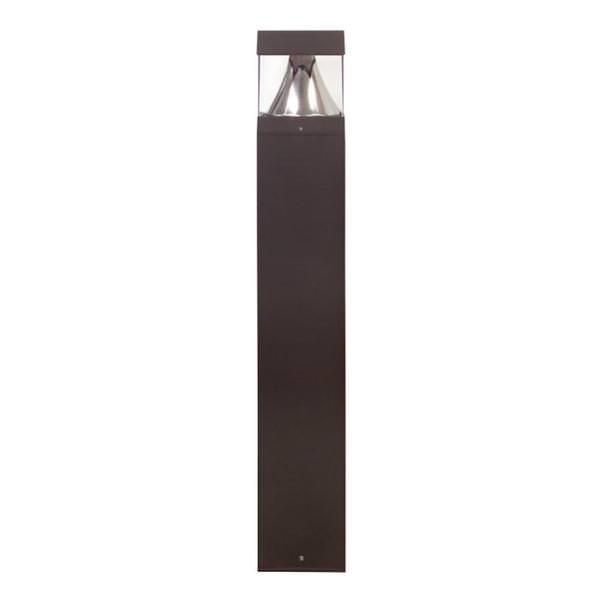 22 watt 120/277 volt CCT Selectable Bronze Round Bollard Dimmable LED Light Fixture