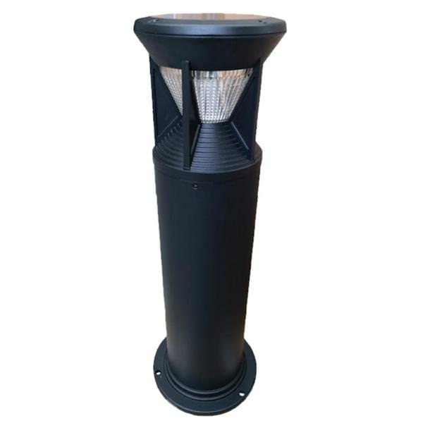 2 watt 120/277 volt 4000K Black Non-Dimmable Round Bollard LED Light Fixture