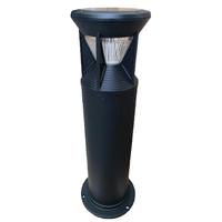 Light Efficient Design 2 watt 120/277 volt 4000K Black Non-Dimmable Round Bollard LED Light Fixture
