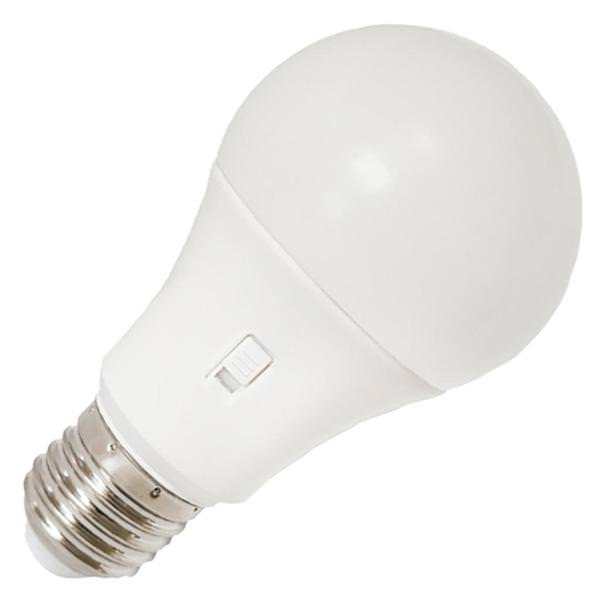 8 watt 120 volt A19 Medium Screw Base CCT Selectable Non-Dimmable LED