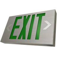 Maxlite 100/300 volt Aluminum Panel Green Letters Light LED