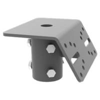 Maxlite 2 3/8” Tenon Black Square Pole-Mount Top Tenon Adaptor