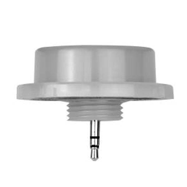 Round White Audio Jack Network Control Node