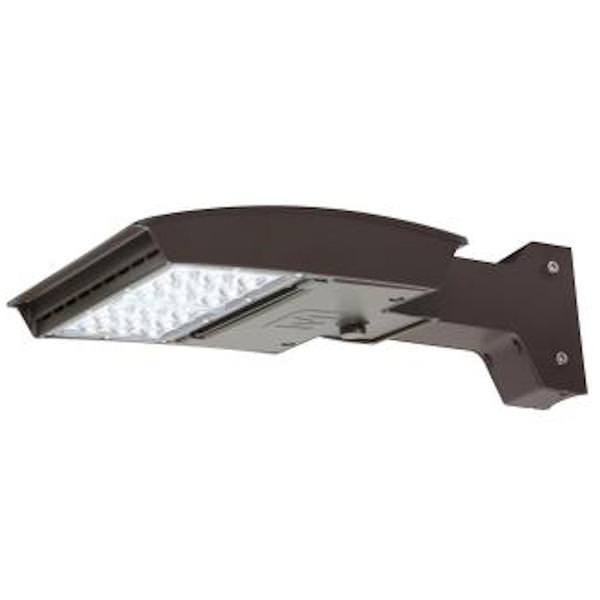55 watt 120/277 volt CCT Selectable Straight Arm Dimmable LED Bronze Fixture