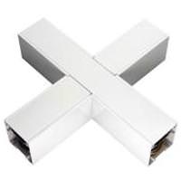 View White X Connector Piece