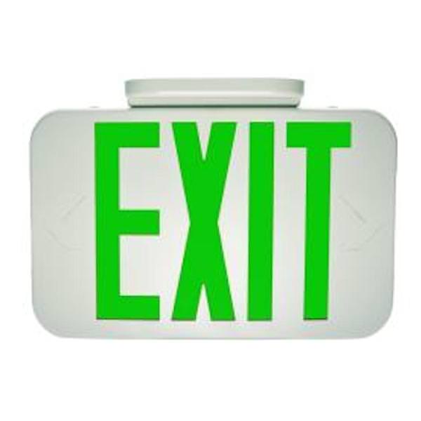 3.8 watt 120/277 volt Green Exit Light LED
