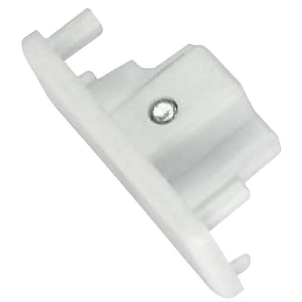 White Track Light End Cap