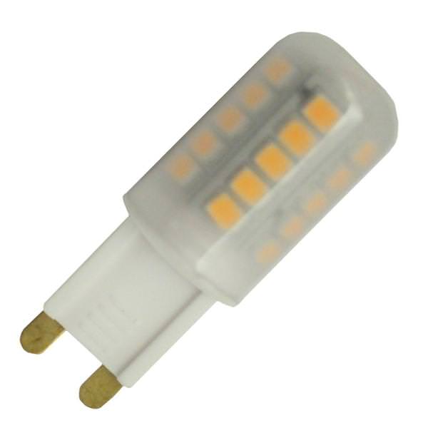 3 watt 120 volt T4 Bi-Pin Base 2700K Warm White Dimmable LED