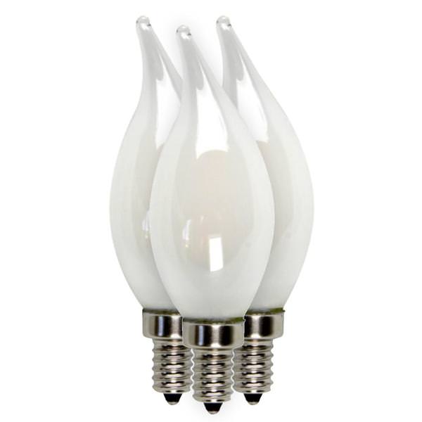 3.5 watt 120 volt B10 Candelabra Screw Base 2700K Warm White Dimmable LED