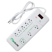 Maxlite 8 Outlet Plug In Surge Strip with Circuit Breaker