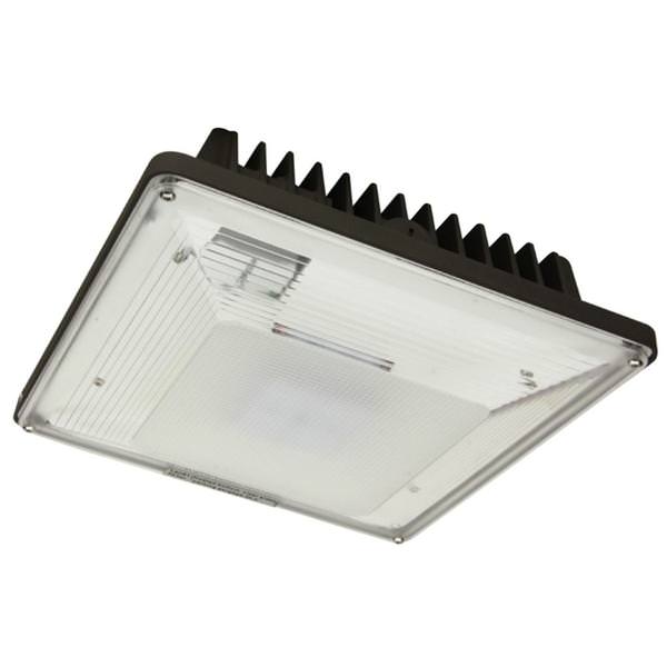30 watt 120/277 volt 4000K Cool White Bronze Dimmable LED Canopy