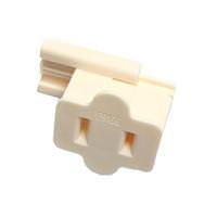 White Zip Wire Female Plug (12 pack)