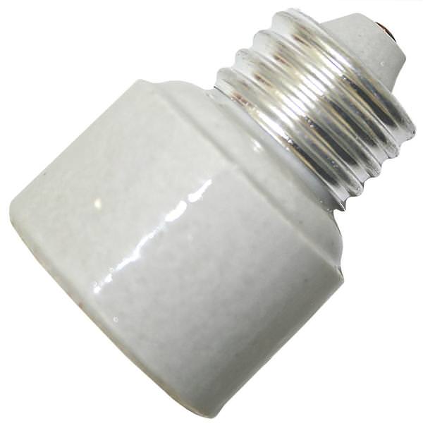 Porcelain Medium Screw Base (E26) Socket Extender (Extends Bulb 1.25")