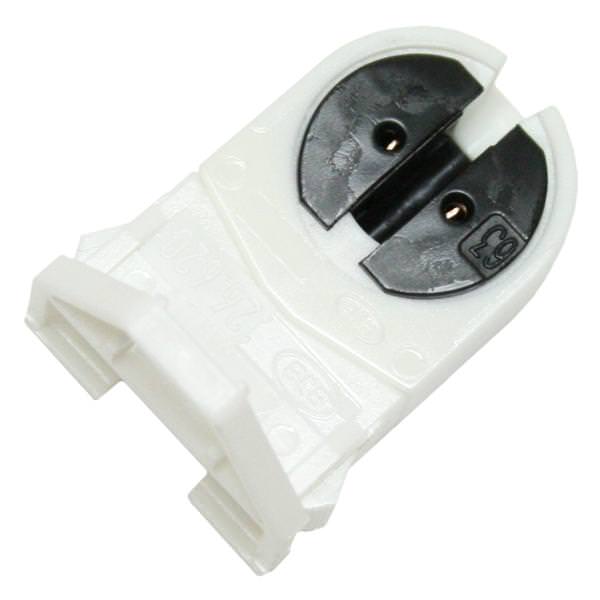 Unshunted T4 / T5  BiPin Rotary Lampholder with Stop