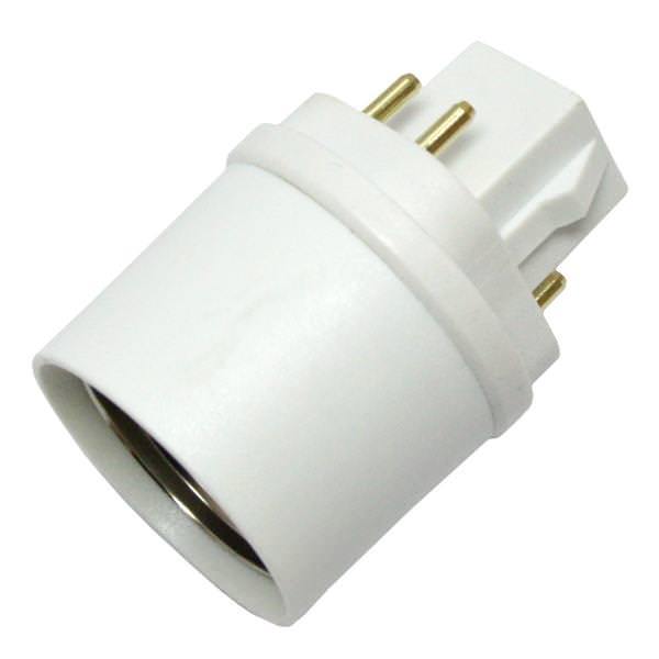 4-Pin G24q/GX24q to Medium Screw (E26) Adapter