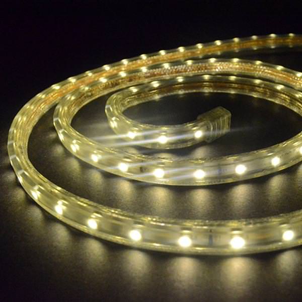 100' 120 volt Warm White LED Rope Light Spool