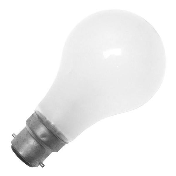 60 watt 130 volt A19 Mogul Bayonet Base Frosted