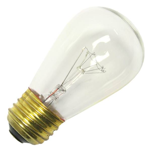 15 watt 130 volt S14 Medium Screw Base Clear Sign Lamp