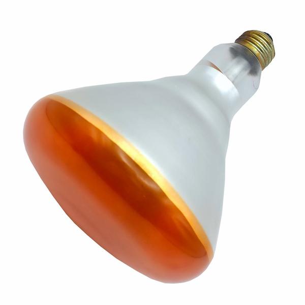 150 watt 130 volt BR40 Medium Screw Base Amber Flood