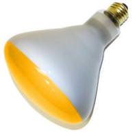 150 watt 130 volt BR40 Medium Screw Base Amber Flood