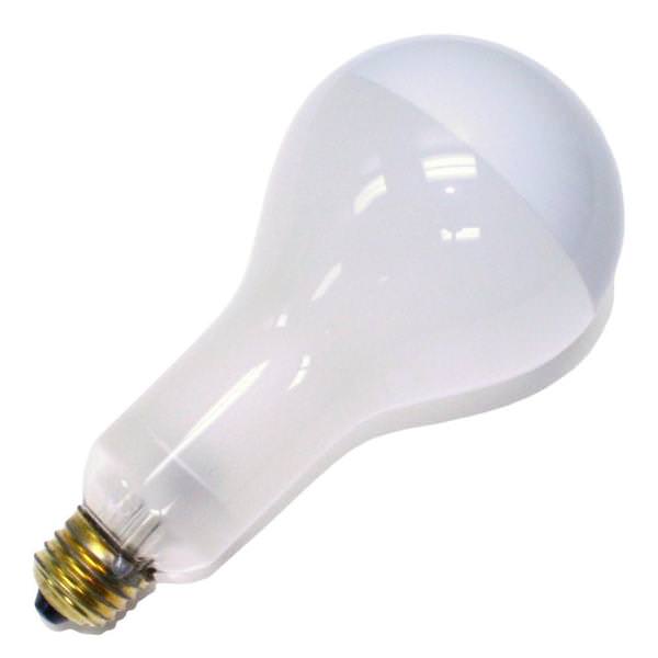 200 watt 130 volt PS30 Medium Screw Base Frosted / Silver