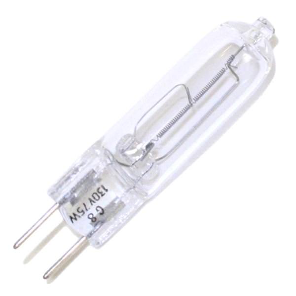 75 watt 130 volt 2850K JCD Bi-Pin Base 2850K Warm White Clear