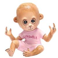 Monkey Inc. 5.5" Pink Trouble Shirt Monkey