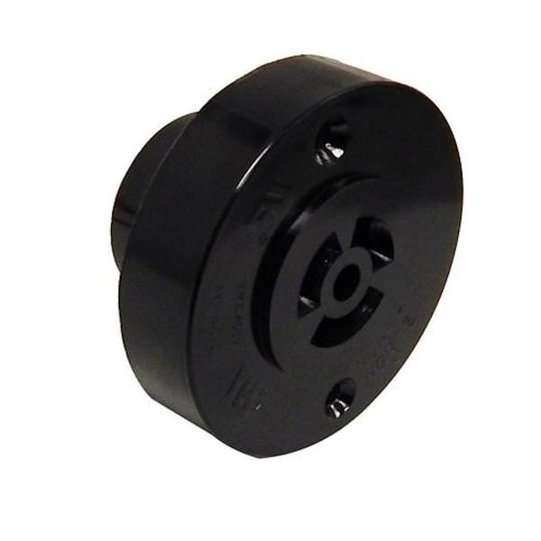 15 amp >480 volt Black Receptacle Fixture Mount For Twist Lock Photocell
