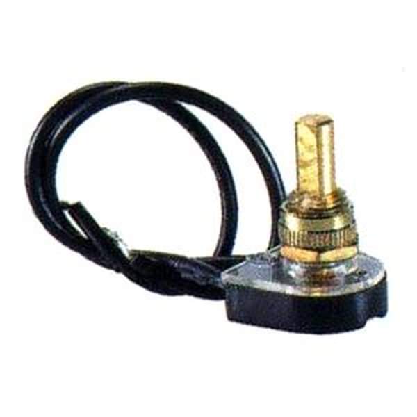 Brass Single Pole Single Throw On / Off Push Canopy Switch