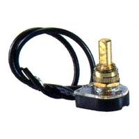 Morris Brass Single Pole Single Throw On / Off Push Canopy Switch
