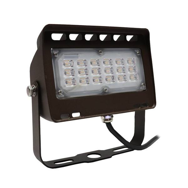 30 watt 100/277 volt 3000K Natural White Bronze LED Flood Light