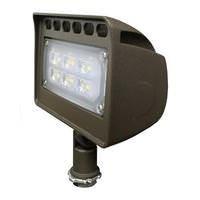 Morris 12 watt 100/277 volt 5000K Daylight Bronze Knuckle Mount LED Flood Light