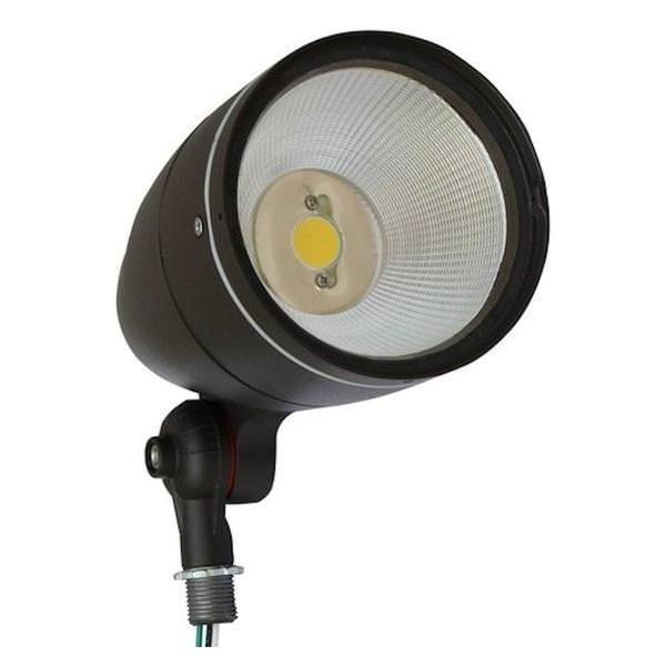 30 watt 120/277 volt 5000K Daylight Bronze LED Bullet Flood Light