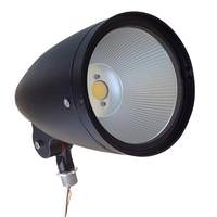 Morris 12 watt 120/277 volt 3000K Natural White Black LED Bullet Flood Light