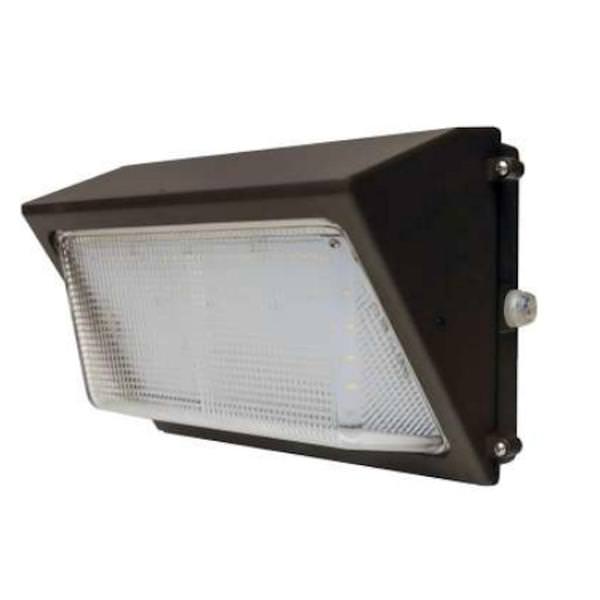75 watt 120/277 volt 5000K Daylight Bronze LED Medium Wall Pack