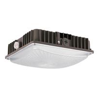 Morris 45/60/75 watt 120/277 volt CCT Selectable Bronze Dimmable Ultra Thin LED Canopy Fixture