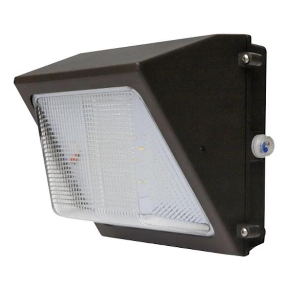 60 watt 120/277 volt 5000K Daylight Bronze Dimmable LED Wall Pack