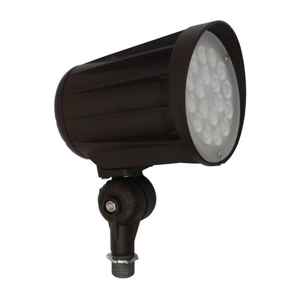 12 watt 12 volt 5000K Daylight Bronze Knuckle Mount LED Designer Bullet Flood Light