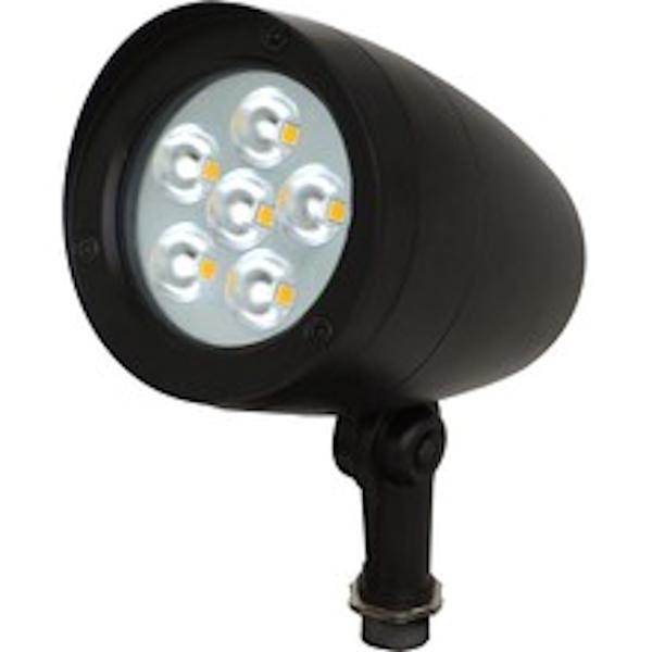 40 watt 120/277 volt 5000K Daylight Bronze Knuckle Mount LED Designer Bullet Flood Light