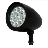 Morris 40 watt 120/277 volt 5000K Daylight Black Knuckle Mount LED Designer Bullet Flood Light