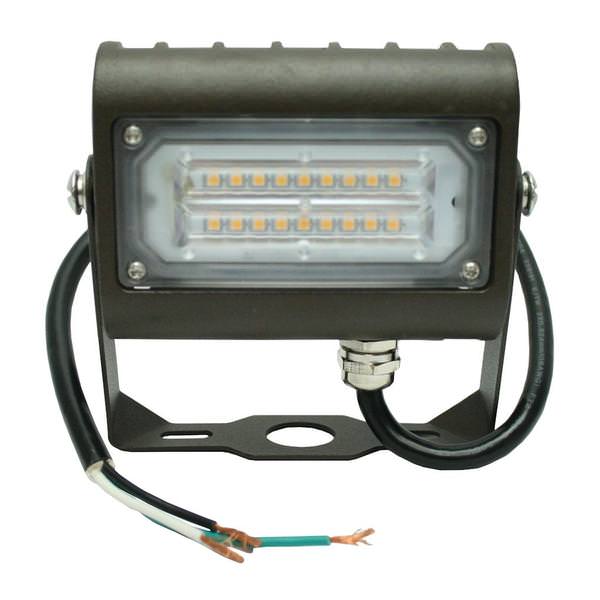 15 watt 100/277 volt 3000K Natural White Bronze LED Flood Light