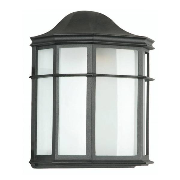 9 Watt Black Ornamental 4,000K Cool White LED EntryWay Light