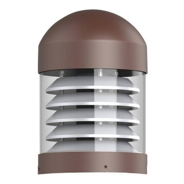 Selectable watt 120/277 volt CCT Selectable Bronze LED Bollard Dome Top