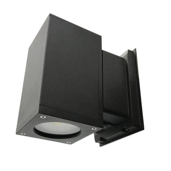 22 Watt 120/277 Volt Bronze Square LED Outdoor Wall Wash Light Fixture