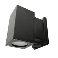 Morris 22 Watt 120/277 Volt Bronze Square LED Outdoor Wall Wash Light Fixture