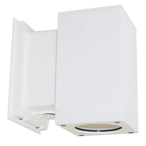 22 Watt 120/277 Volt White Square 5000K LED Outdoor Wall Wash Light Fixture