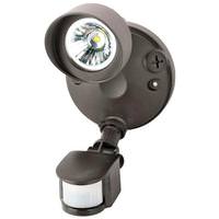 Morris 14 Watt 120/240 Volt Bronze 5000K Daylight LED Security Light with Motion Sensor