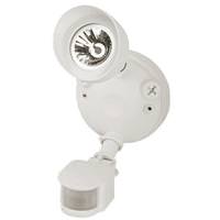 Morris 14 Watt 120/240 Volt White 3000K Natural White LED Security Light with Motion Sensor