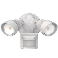 Morris 20 Watt 120/240 Volt White 3000K Natural White LED Security Light with Motion Sensor