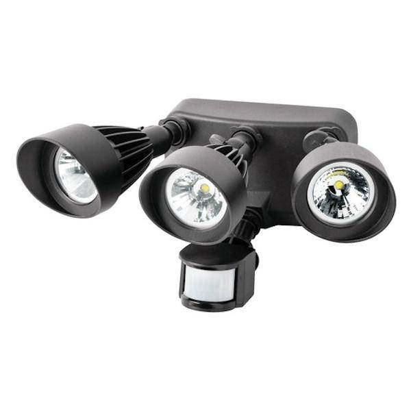 36 Watt 120/240 Volt Bronze 3000K Natural White LED Security Light with Motion Sensor
